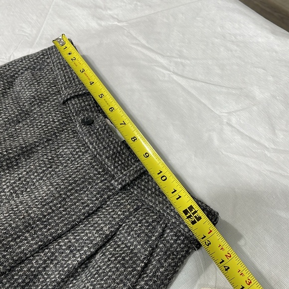 Vintage 1980s Crazy Horse high rise Italian wool pants tapered leg gray - Picture 13 of 16